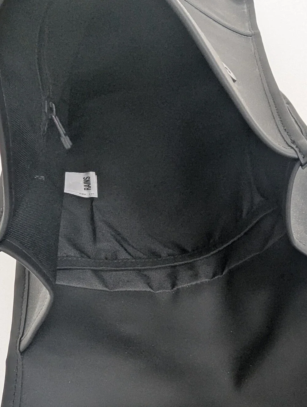Rains Black Minimal Backpack New Without Tags